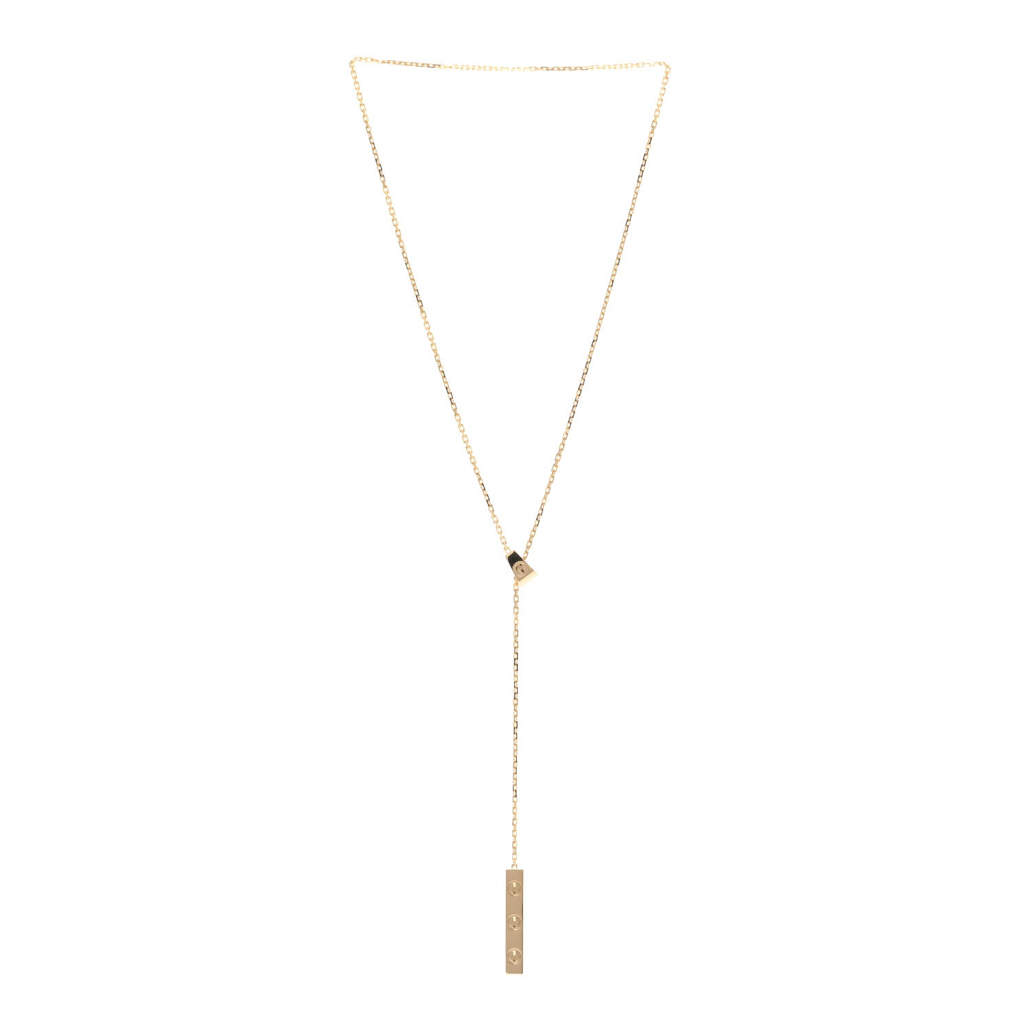 Cartier 18K Yellow Gold LOVE Lariat Necklace 3 of 5