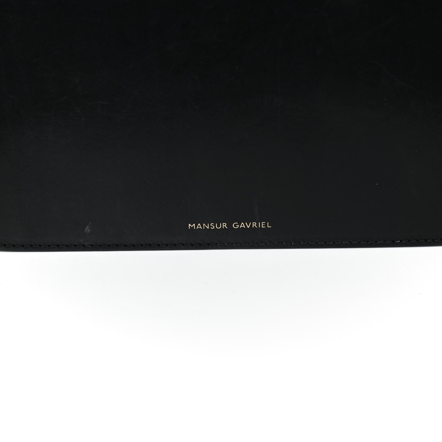 Mansur Gavriel Calfskin Small Shopping Tote Black Flamma 7 of 11