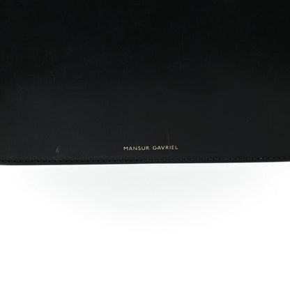 Mansur Gavriel Calfskin Small Shopping Tote Black Flamma 7 of 11