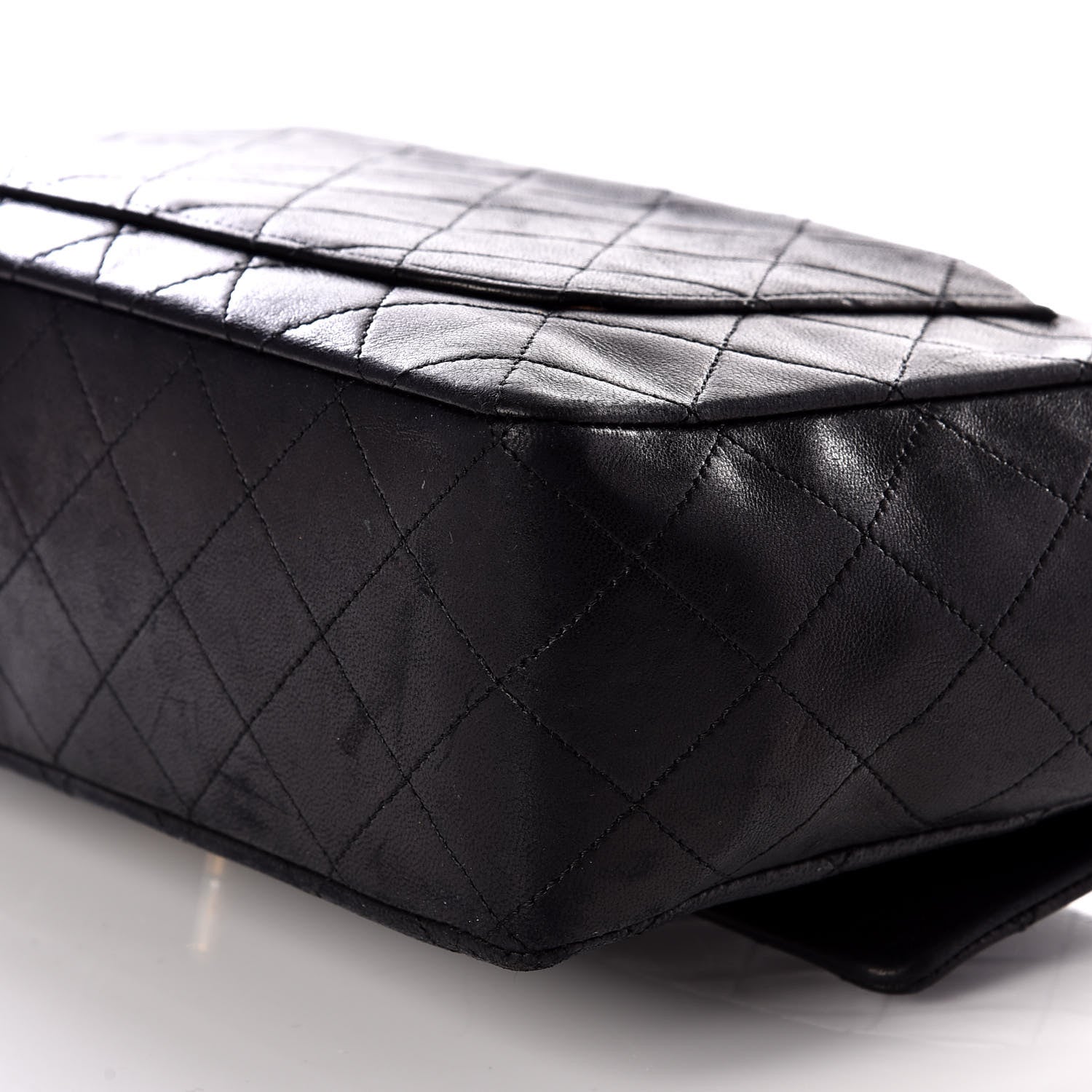 Chanel Lambskin Quilted Medium Single Flap Black 6 of 12