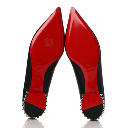 Christian Louboutin Nappa Spiked Hall Flats 38.5 Black 5 of 7