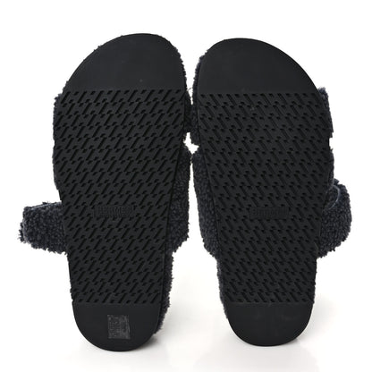 Hermes Woolskin Mens Chypre Sandals 43 Gris Chine 5 of 8