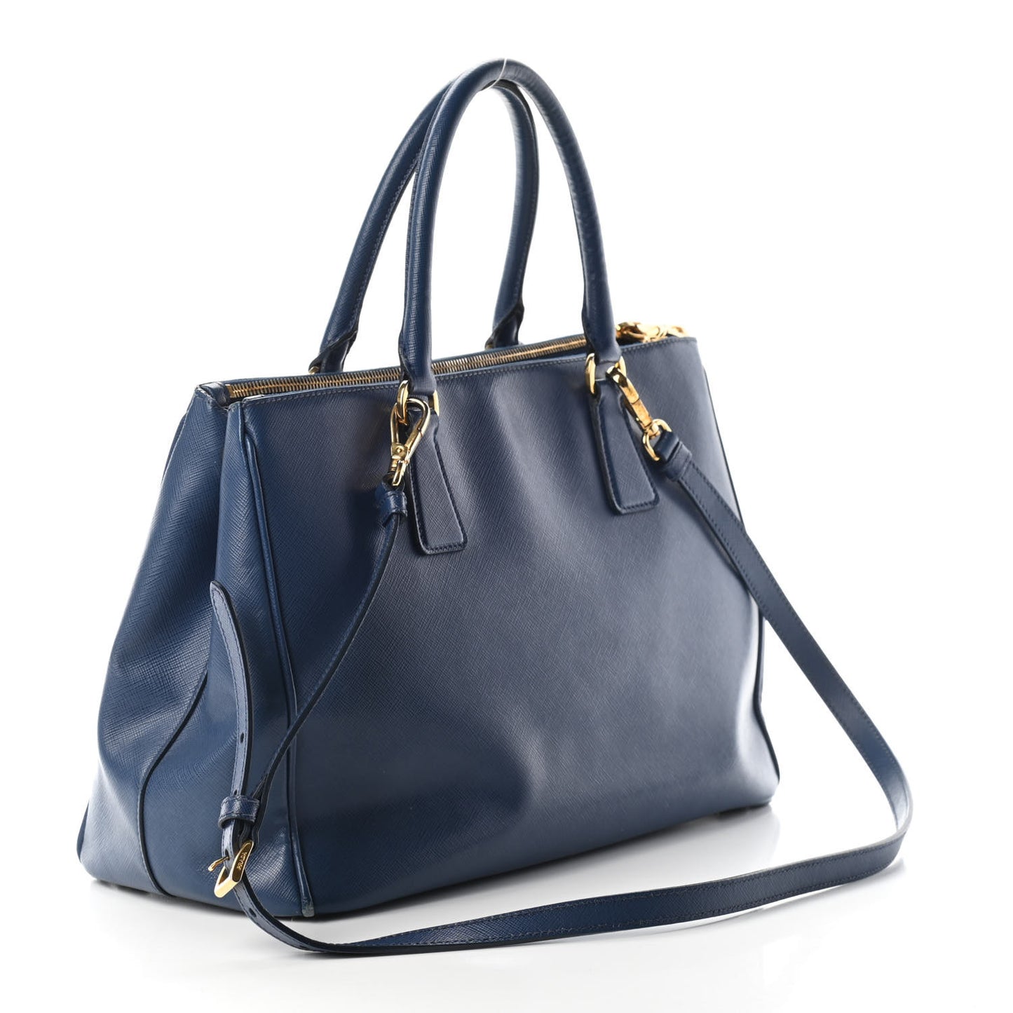 Saffiano Lux Medium Tote Bluette