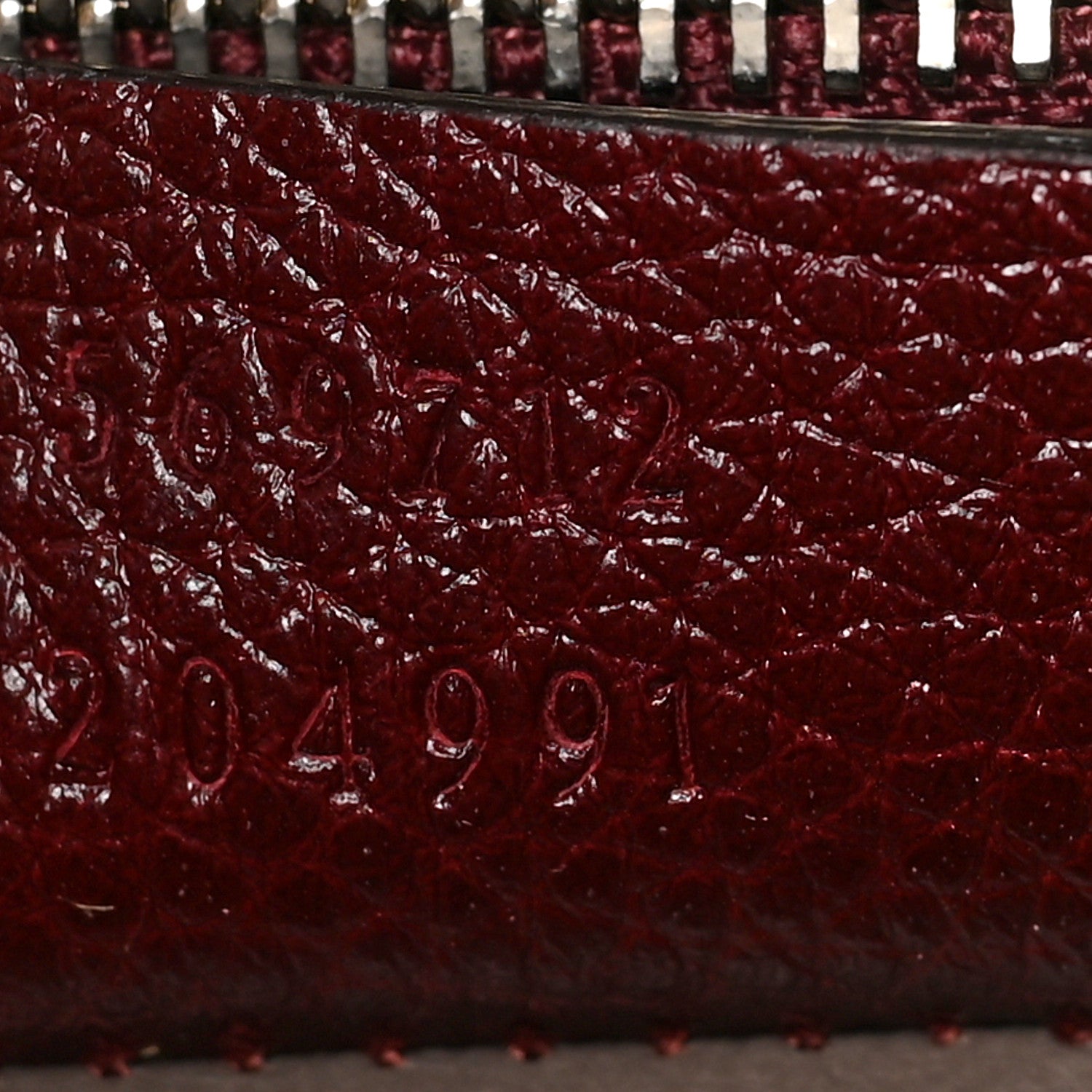 Gucci Grainy Calfskin Small Zumi Top Handle Bag Vintage Bordeaux 7 of 9