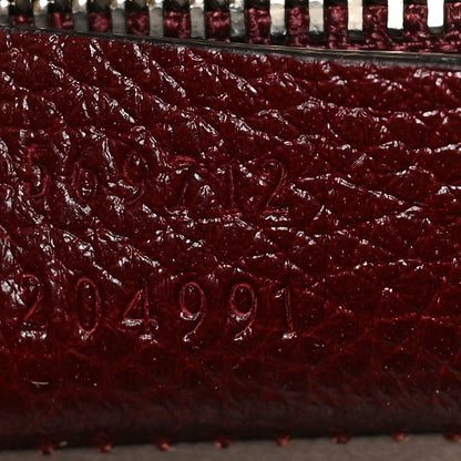 Gucci Grainy Calfskin Small Zumi Top Handle Bag Vintage Bordeaux 7 of 9