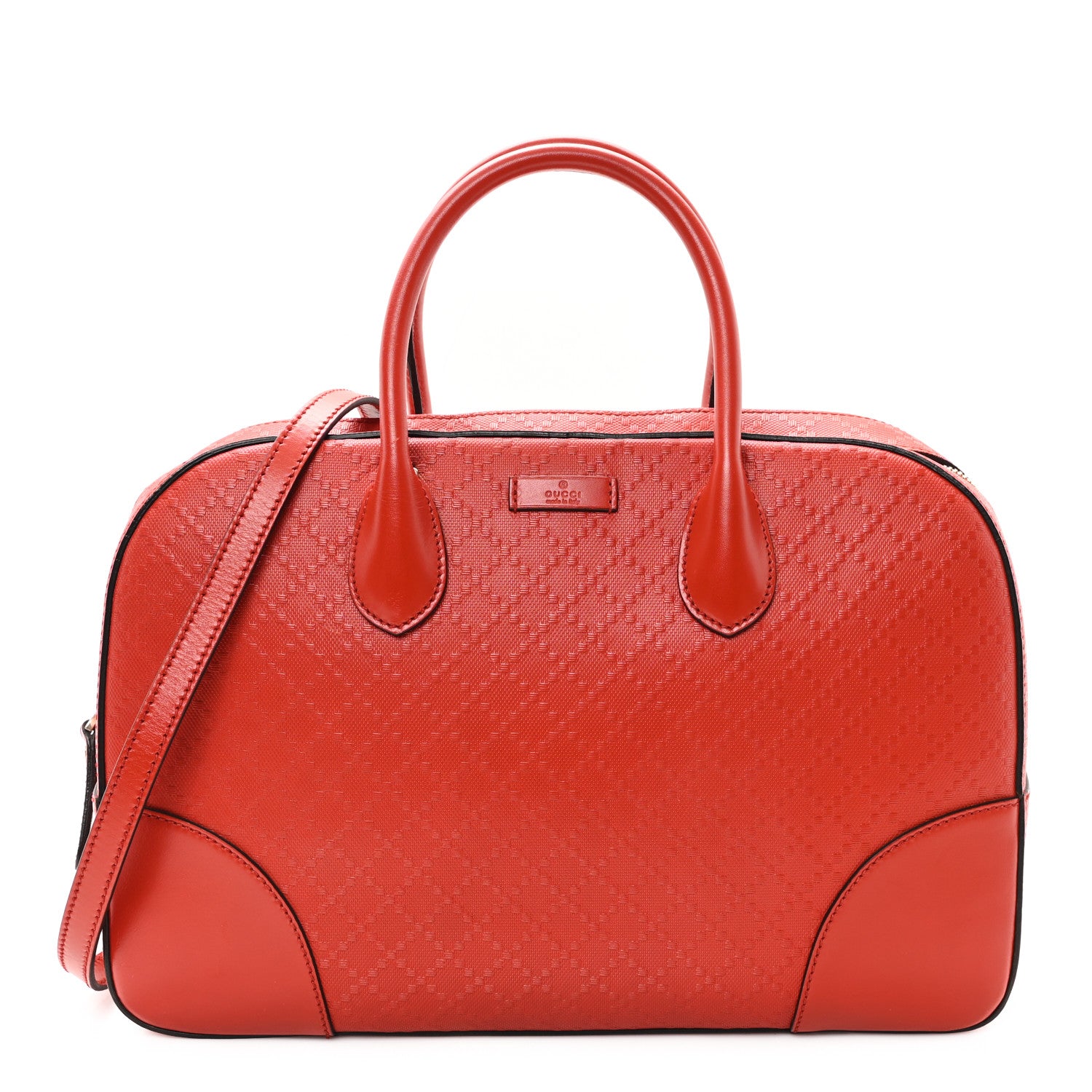 Gucci Bright Diamante Top Handle Bag Red 1 of 11