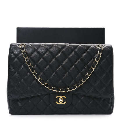 Chanel Caviar Quilted Maxi Single Flap Black 11 of 11