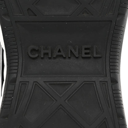 Chanel Velvet Calfskin Mixed Fibers CC Sneakers 40 Black 8 of 10