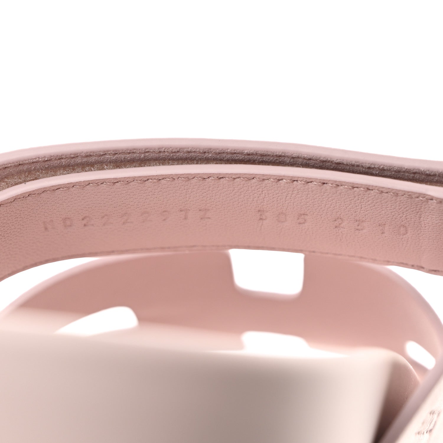 Hermes Suede Goatskin Womens Chypre Sandals 38.5 Rose Porcelaine 7 of 8