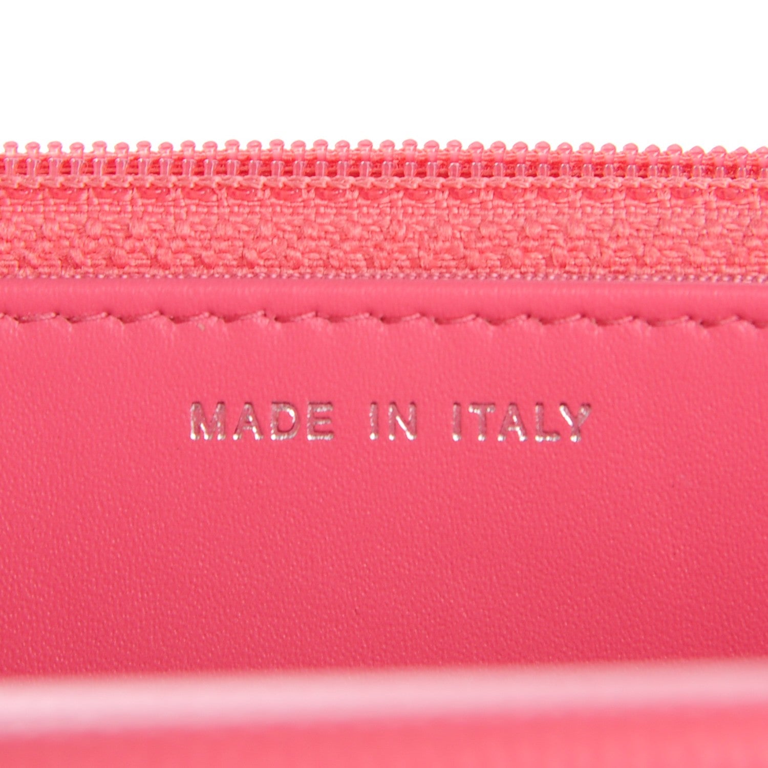 Chanel Caviar Chevron Wallet On Chain WOC Pink 7 of 8