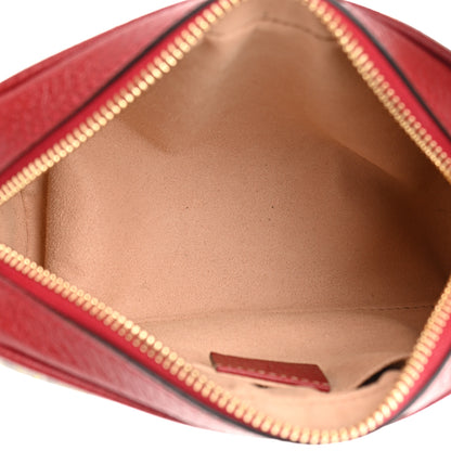 Gucci GG Supreme Monogram Flora Web Mini Ophidia Shoulder Bag Red 5 of 11