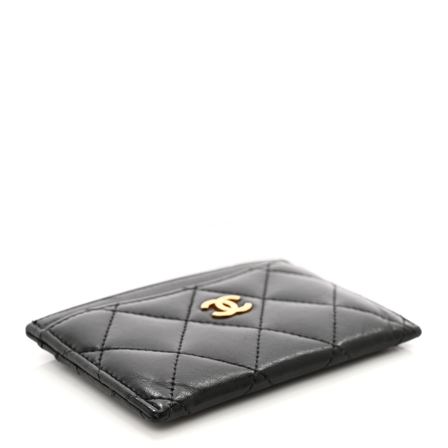 Chanel Lambskin Quilted Card Holder Black 4 of 10