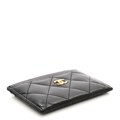 Chanel Lambskin Quilted Card Holder Black 4 of 10