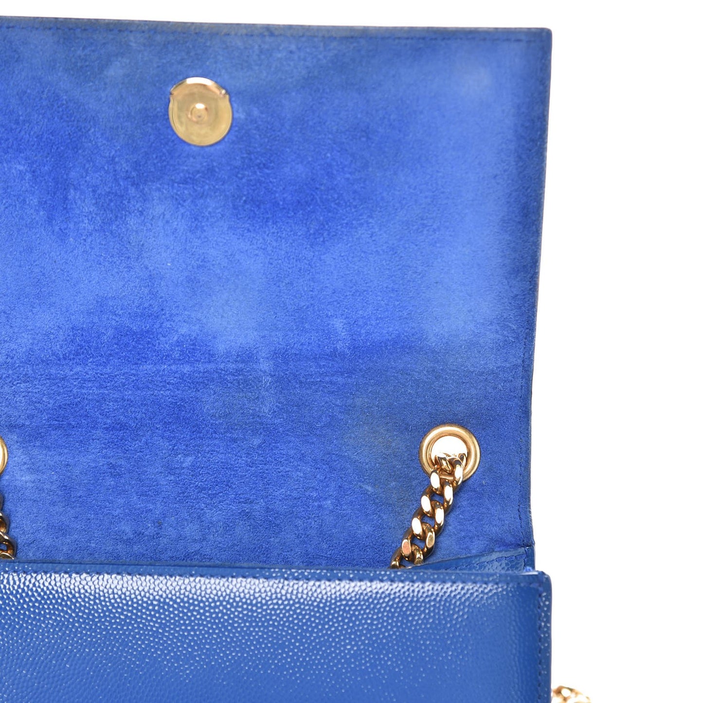 Grain De Poudre Small Classic Monogram Kate Satchel Royal Blue