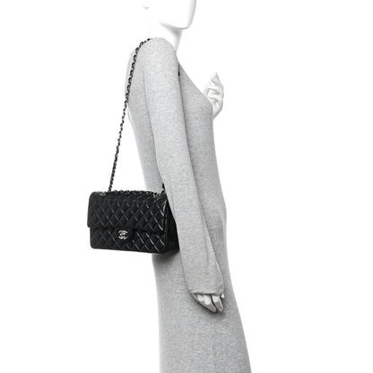 Chanel Lambskin Quilted Medium Double Flap Black 2 of 12