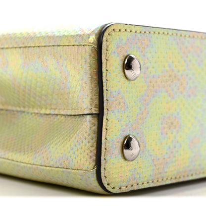 Louis Vuitton Iridescent Karung Capucines Mini Petrol 8 of 10