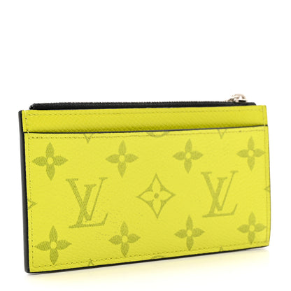 Louis Vuitton Monogram Taiga Coin Card Holder Yellow 3 of 6