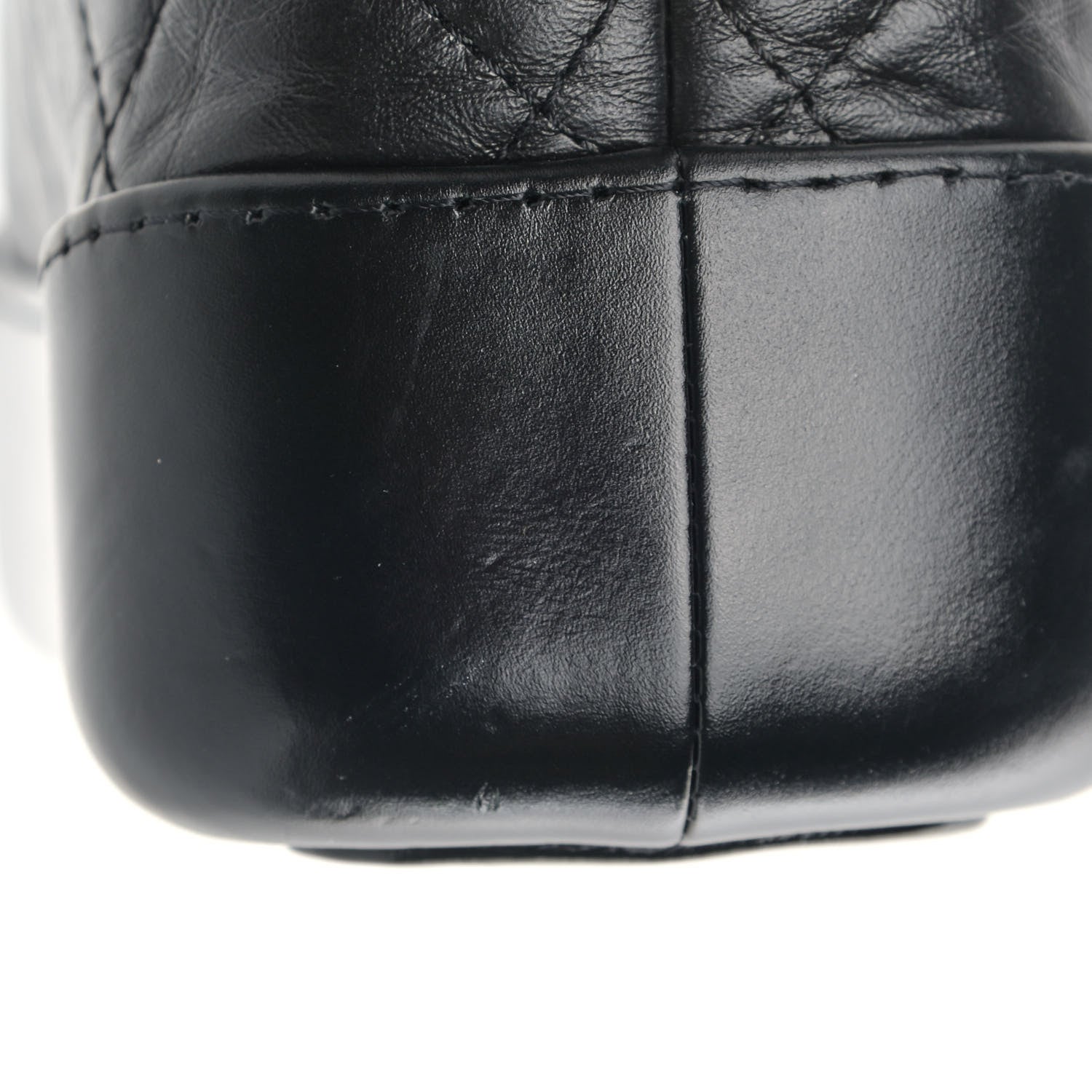 Chanel Aged Calfskin Quilted Small Gabrielle Logo Hobo Black 11 of 12