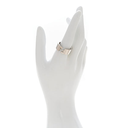 Fendi Metal FF Ring Orosoft M 63 10.25 Silver 2 of 7