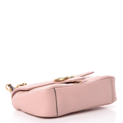 Gucci Calfskin Matelasse Mini GG Marmont Shoulder Bag Perfect Pink 4 of 12