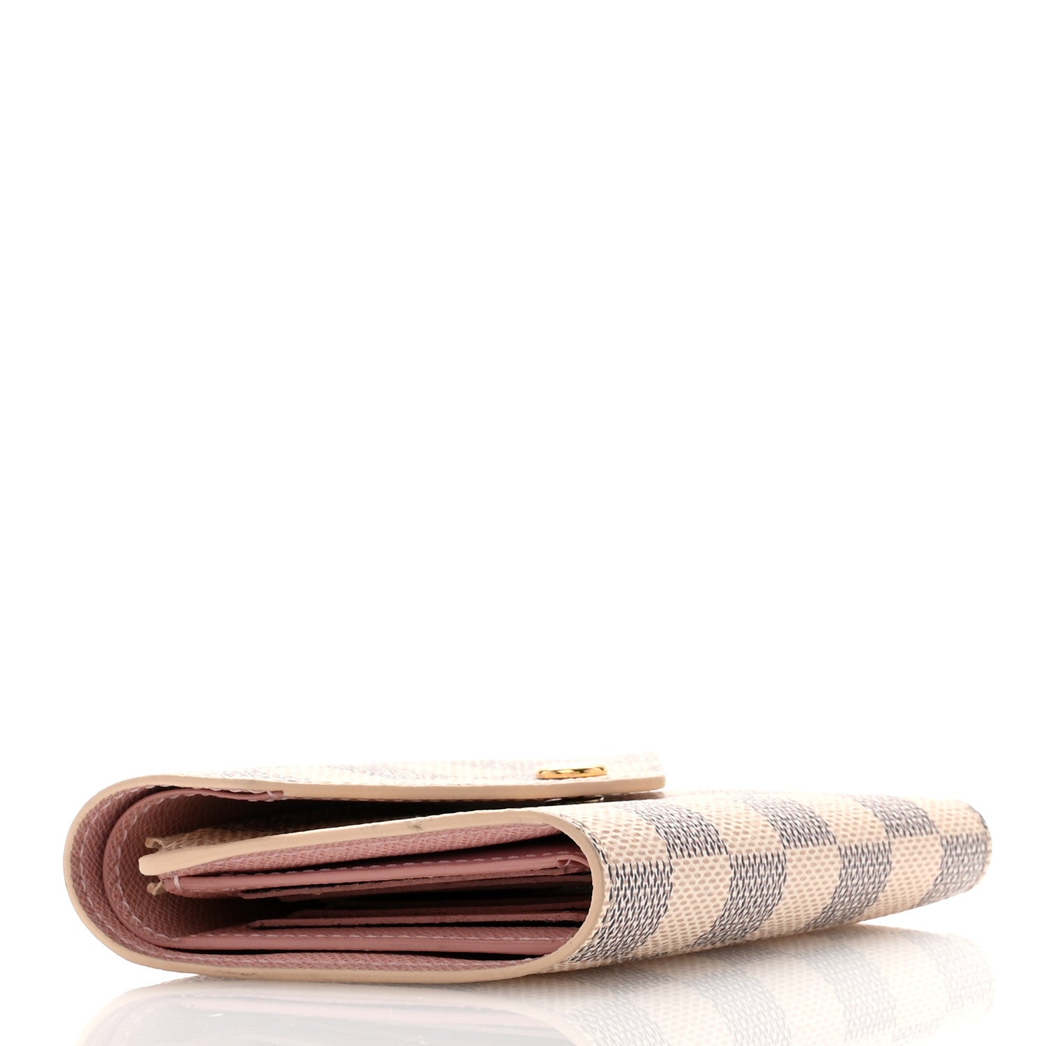 Louis Vuitton Damier Azur Victorine Wallet Rose Ballerine 4 of 7