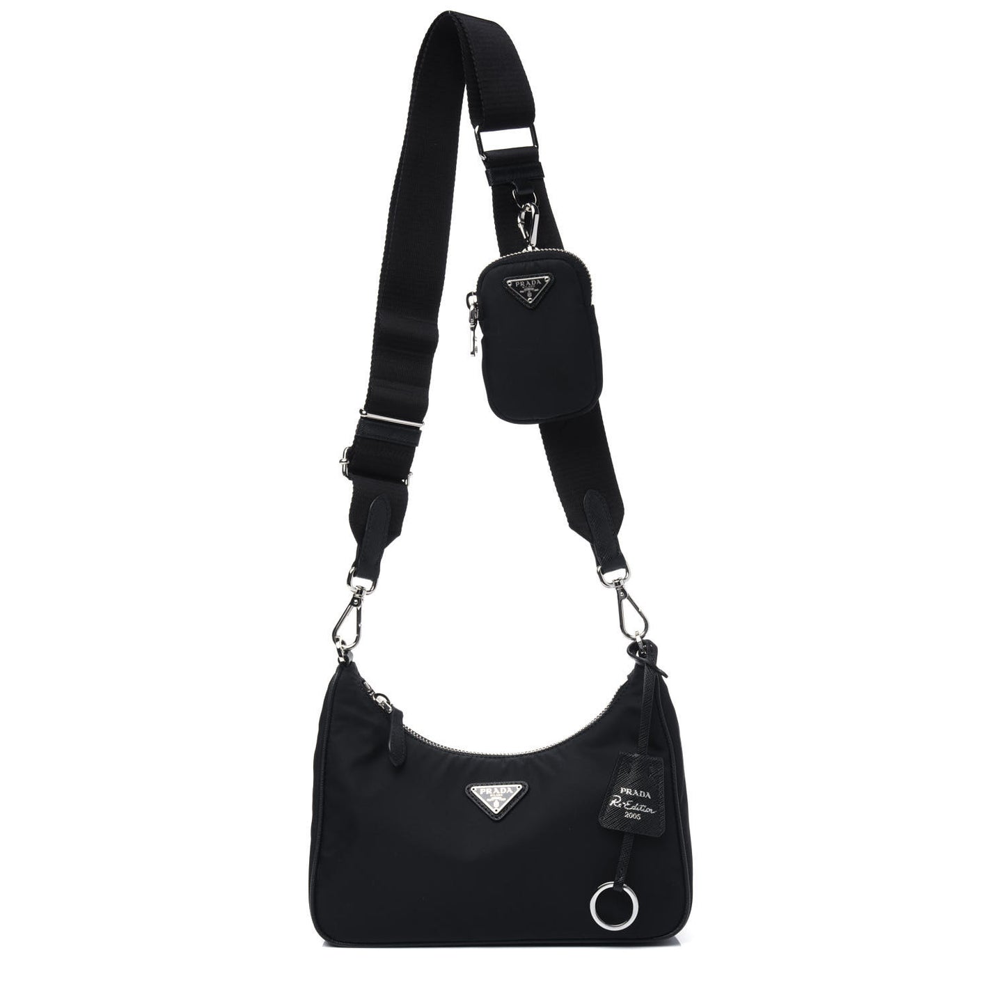 Nylon Re-Edition 2005 Shoulder Bag Black