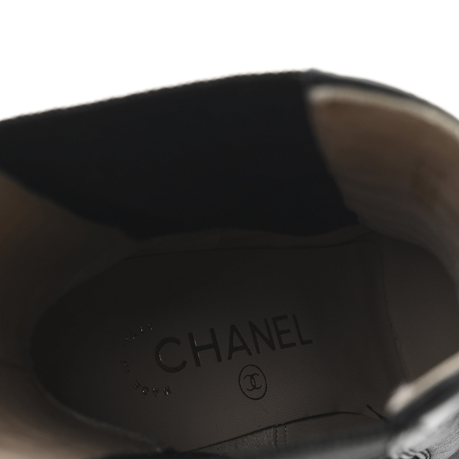 Chanel Calfskin CC Ankle Boots 36.5 Black 8 of 9