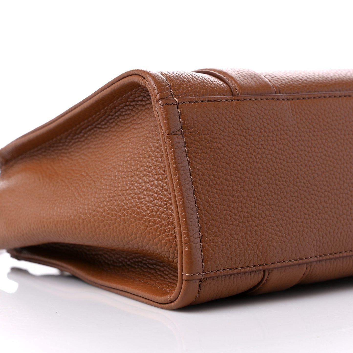 Grained Calfskin Small The Tote Bag Argan Oil