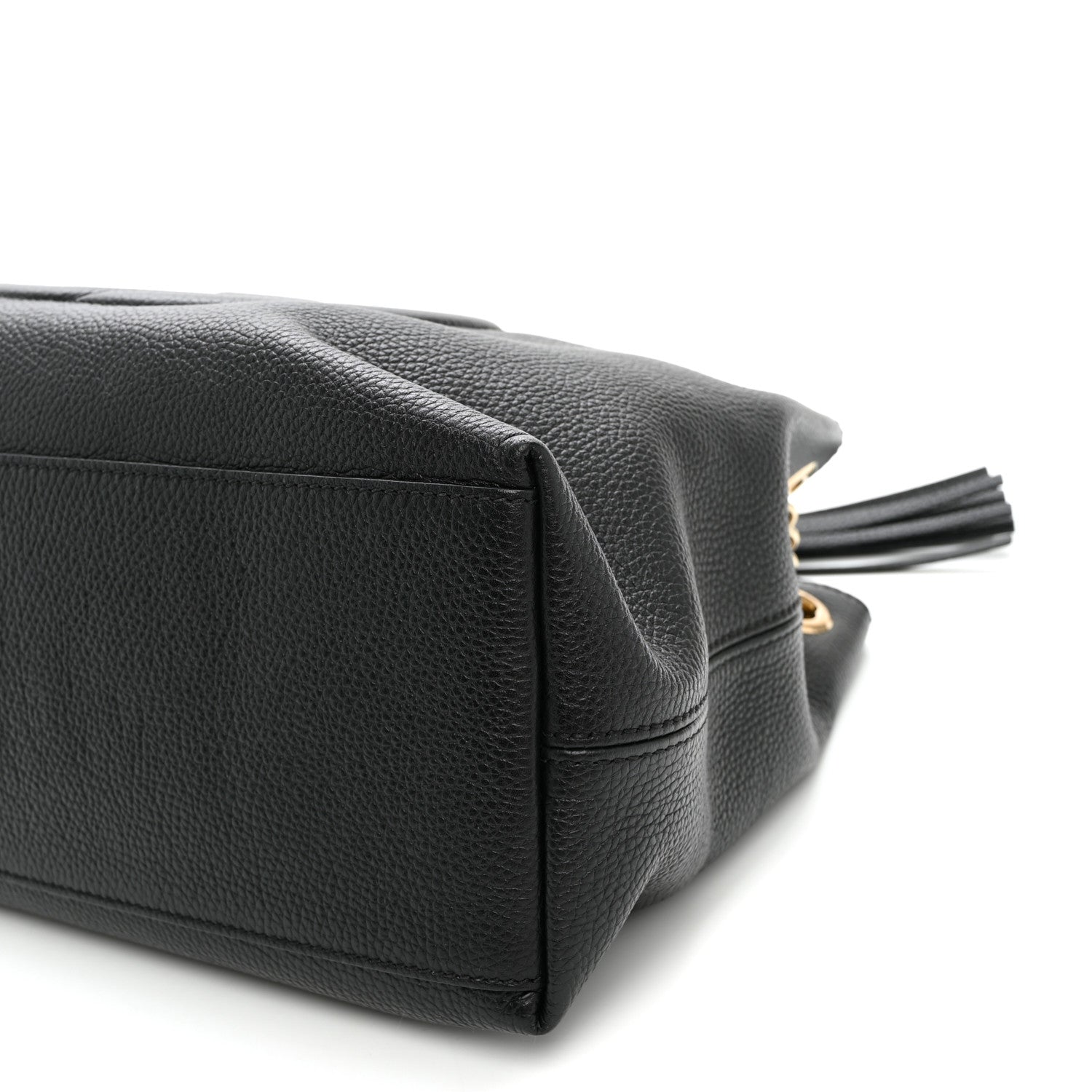 Gucci Pebbled Calfskin Medium Soho Chain Shoulder Bag Black 10 of 10