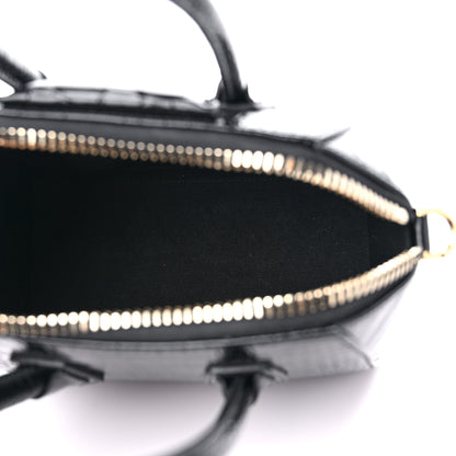 Givenchy Calfskin Crocodile Embossed Mini Antigona Black 5 of 8