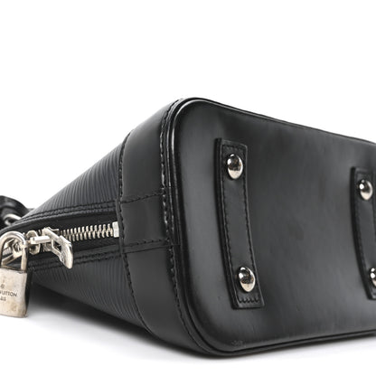 Louis Vuitton Epi Alma BB Black Black 8 of 9