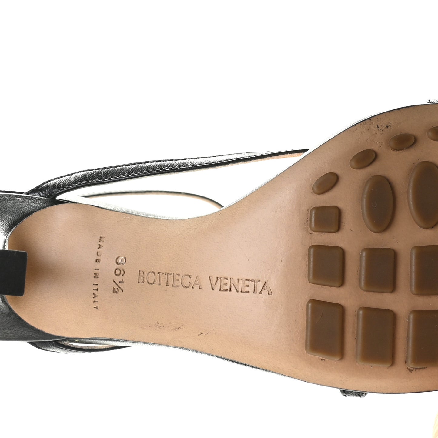 Lambskin Stretch Multi Strap 90mm Sandals 36.5 Black