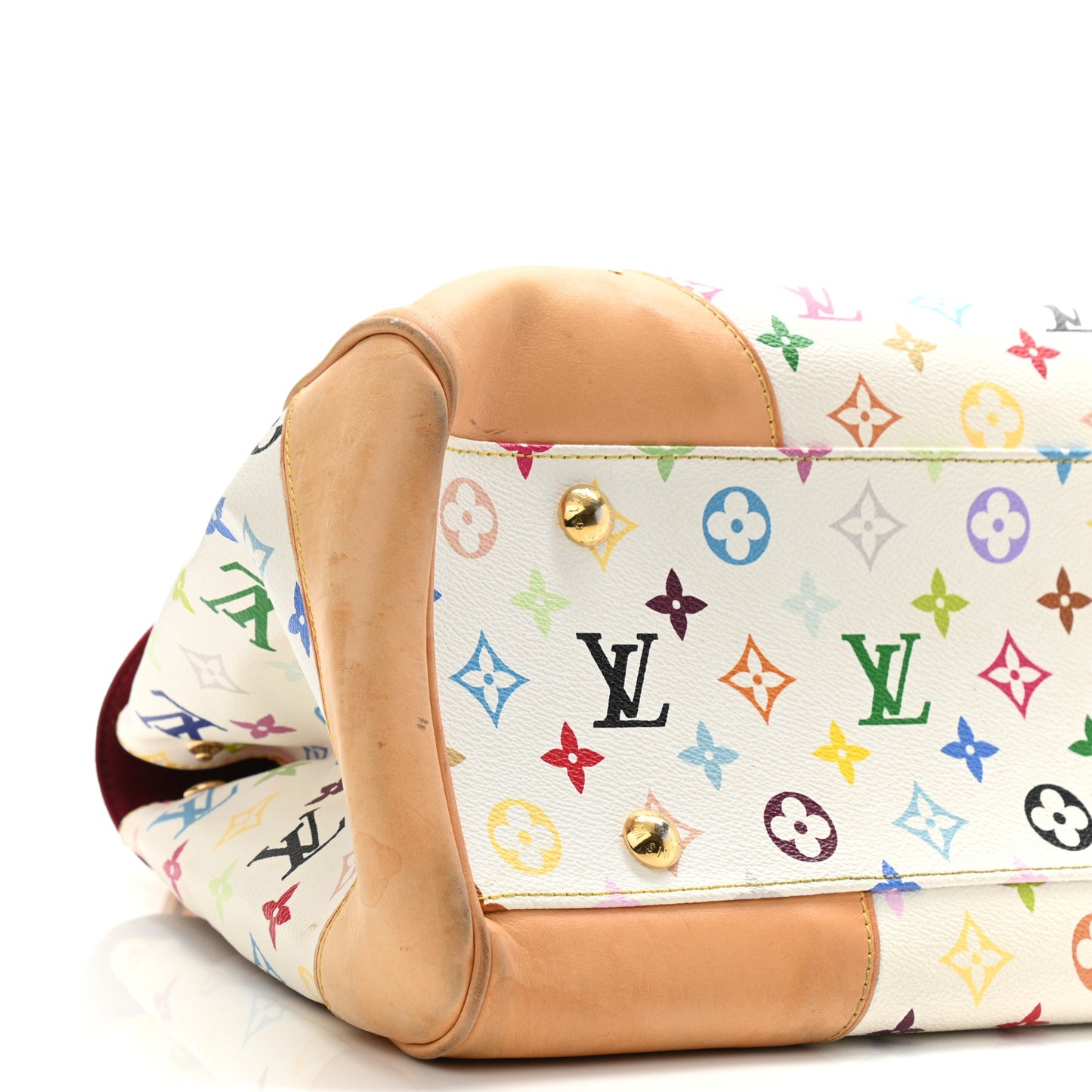 Monogram Multicolor Beverly GM White