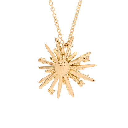 David Yurman 18K Yellow Gold Diamond Small Supernova Pendant Necklace 3 of 3