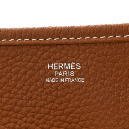 Hermes Taurillon Clemence Evelyne III GM Gold 6 of 11
