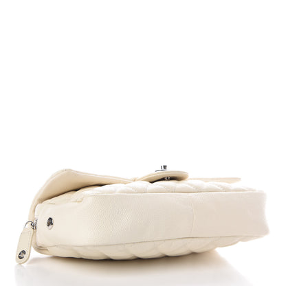 Chanel Caviar Quilted Medium Easy Flap Dark White 4 of 10