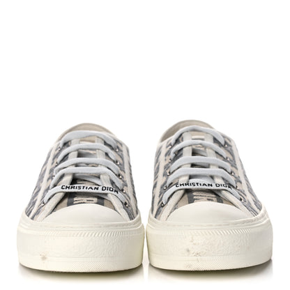 Christian Dior Canvas Oblique Walk'N'Dior Low Top Sneakers 36 Grey Stone 2 of 11