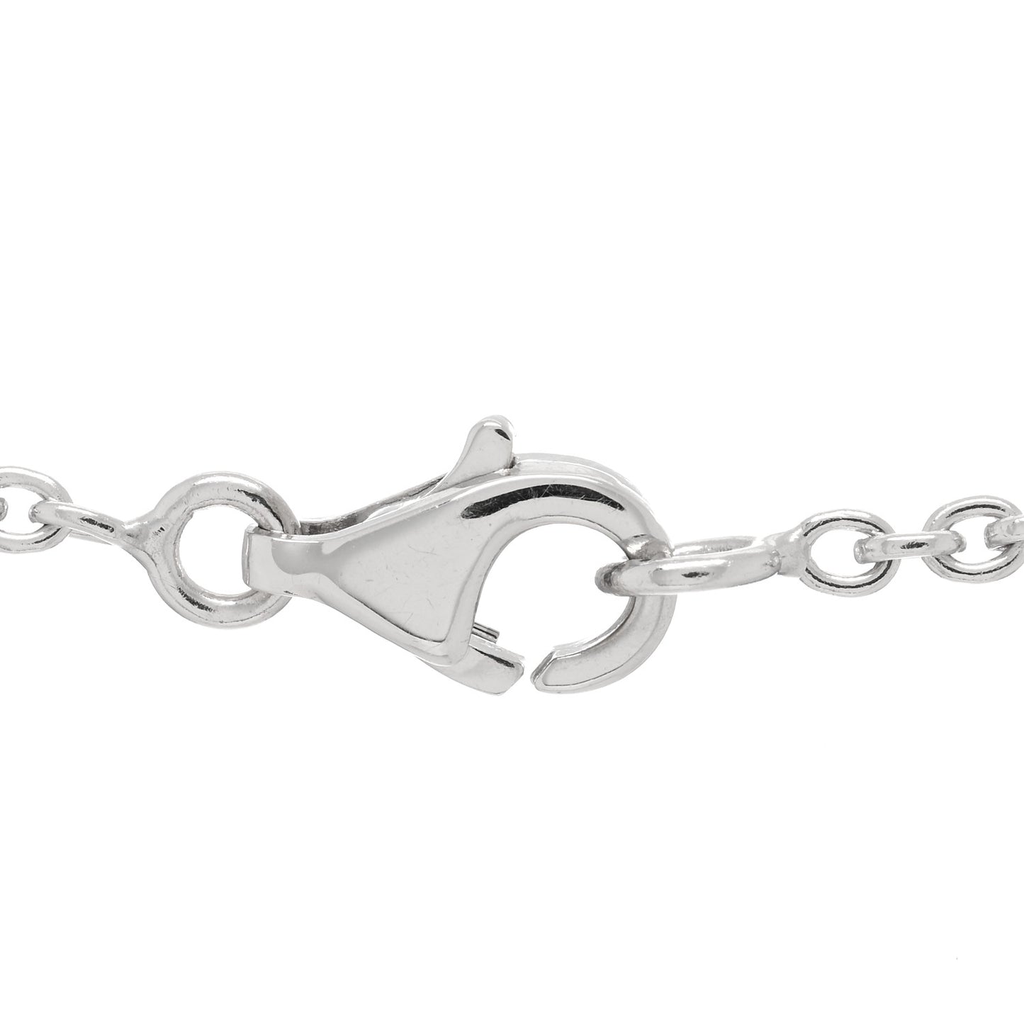 18K White Gold Interlocking LOVE Necklace