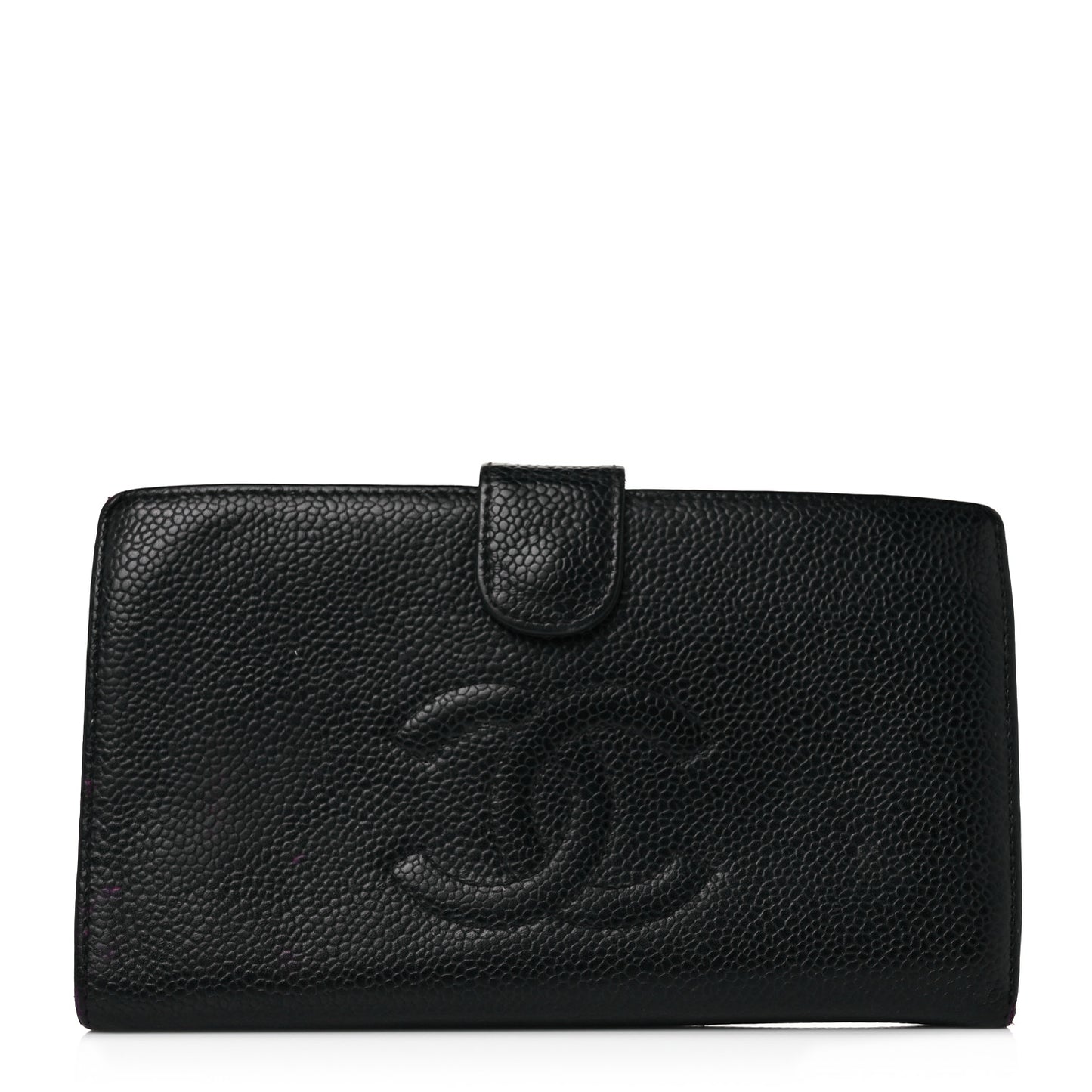 Caviar Timeless CC French Wallet Black