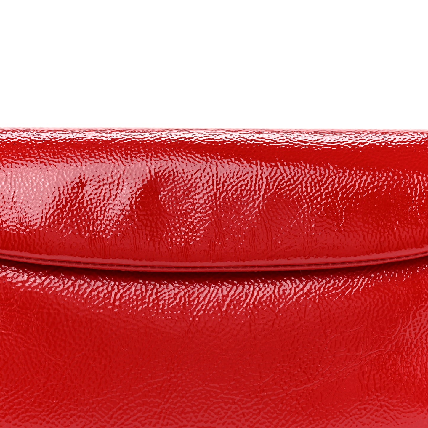 Patent Calfskin Small P'tit Voyou Shoulder Bag Vermillon