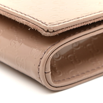 Gucci Patent Microguccissima Small Broadway Clutch Dark Cipria 10 of 13