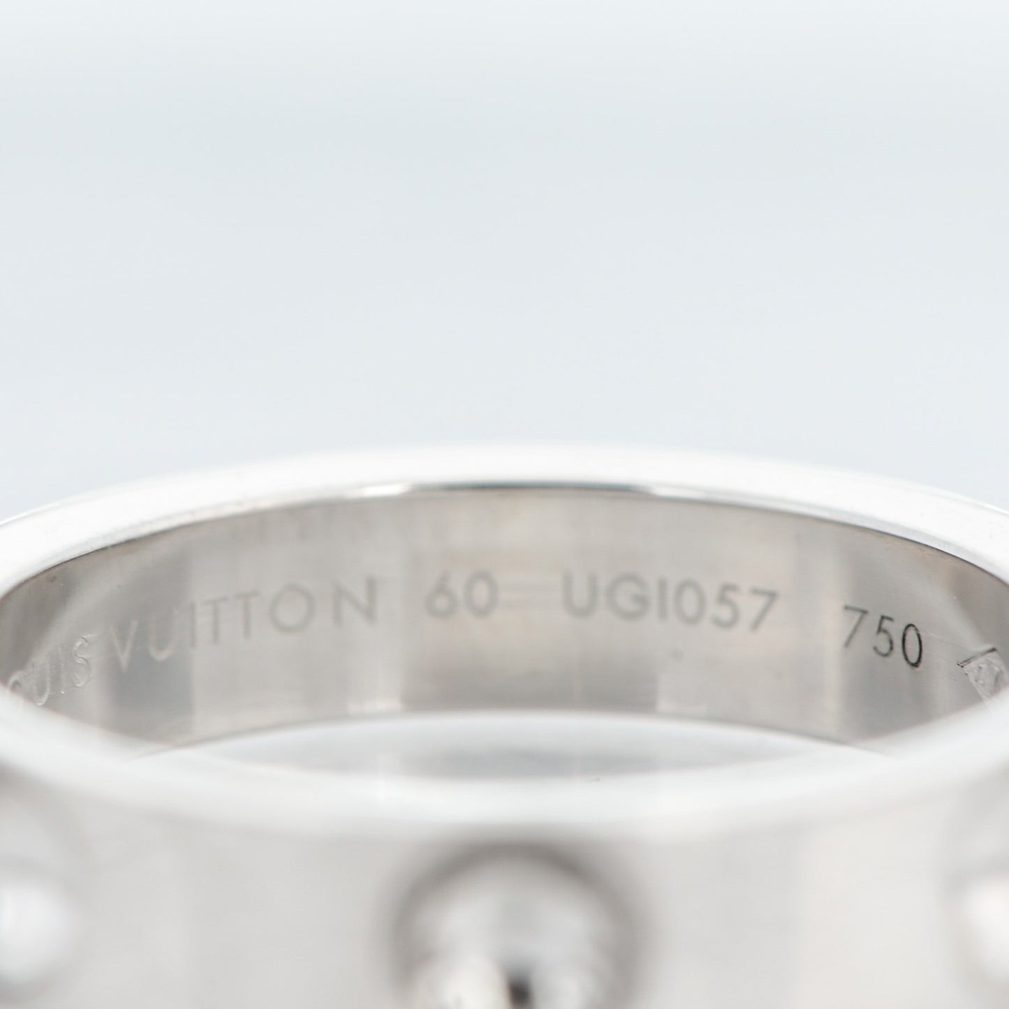 18K White Gold Empreinte Ring with Case 60 9