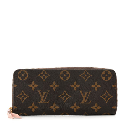 Louis Vuitton Monogram Clemence Wallet Rose Ballerine 1 of 8