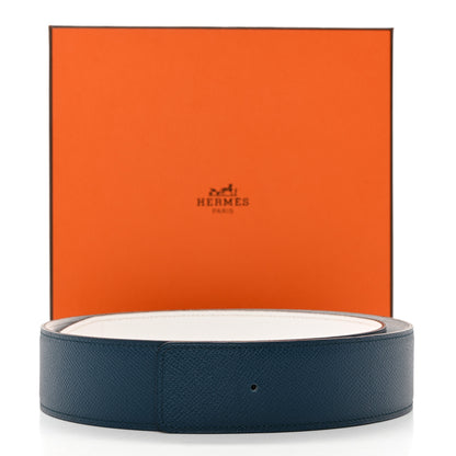 Hermes Epsom 42mm Belt Strap Colvert Blanc White 9 of 9