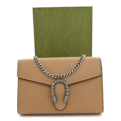 Gucci Dollar Calfskin Crystal Mini Dionysus Chain Wallet Natural Tan Black Diamond 11 of 11