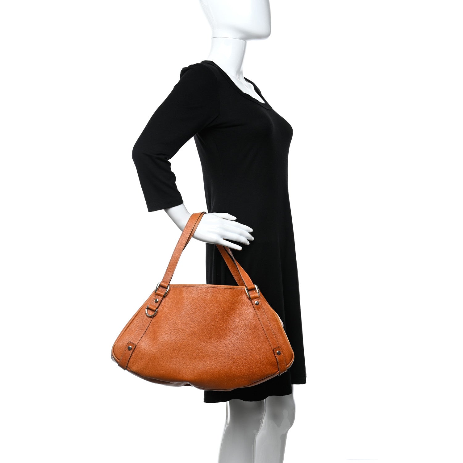 Gucci Calfskin Medium Abbey Shoulder Bag Brown 2 of 10