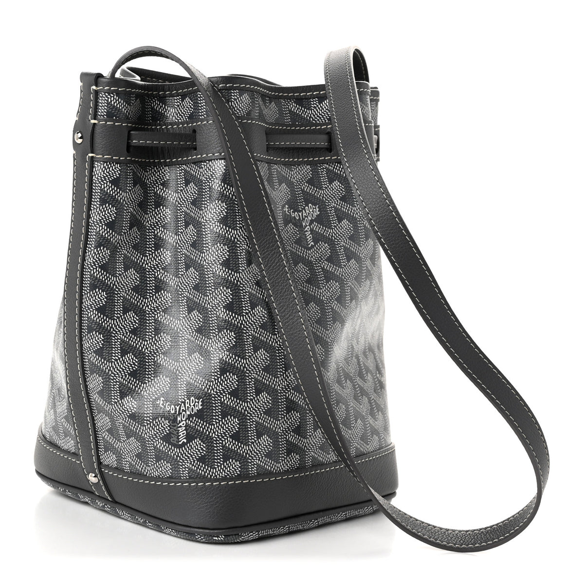 Goyardine Petit Flot Bucket Bag PM Grey