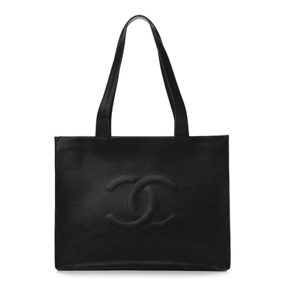 Chanel Caviar CC Tote Black 1 of 11
