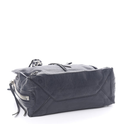 Balenciaga Veau Papier A6 Zip Around Tote Bleu Nuit 4 of 11