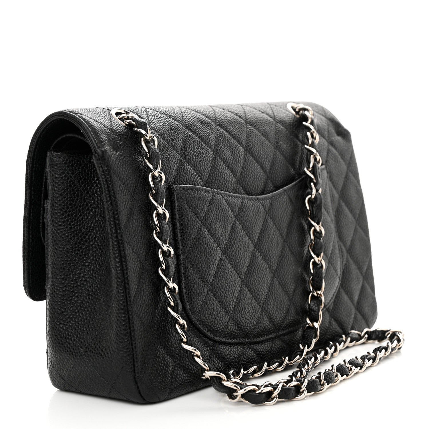 Chanel Caviar Quilted Medium Double Flap Black 3 of 16